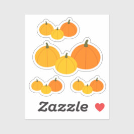 Herbstkürbis nach Maß geschnitten Vinyl Sticker