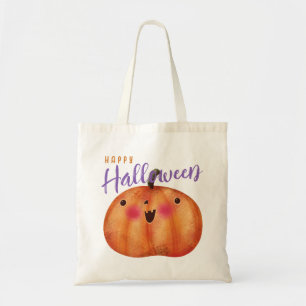 Herbstkürbis Niedlicher Halloween-Erntedank Herbst Tragetasche