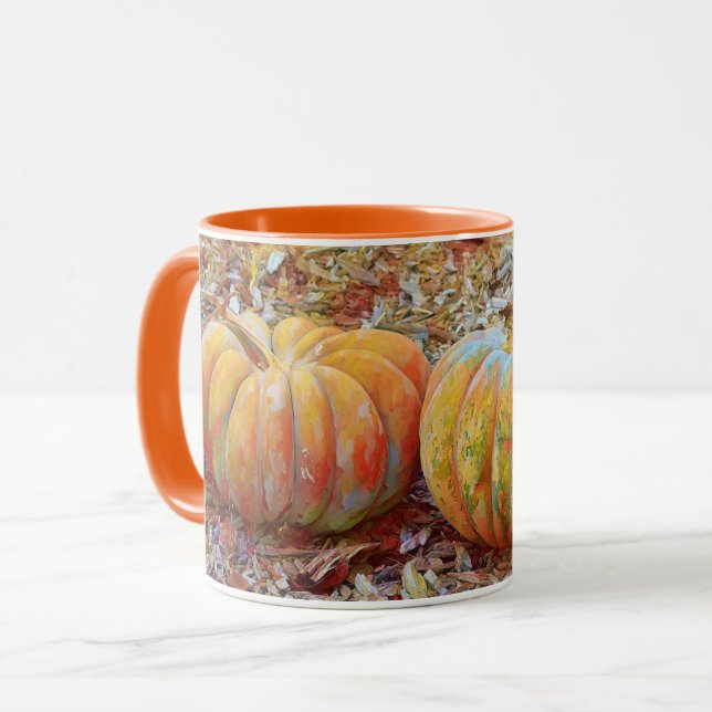Herbstkürbis Tasse Cup (Vorderseite Links)
