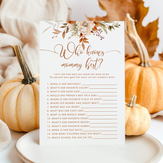 Herbstkürbis Wer das Mama am besten Duschspiel ken (Von Creator hochgeladen)