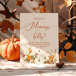 Herbstkürbis, wie groß ist das Bauchspiel der Mama Poster