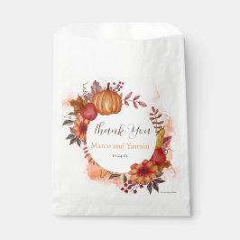 Herbstkürbis zum Herbst in der Liebe Geschenktütchen