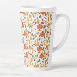Herbstkürbismuster Milchtasse