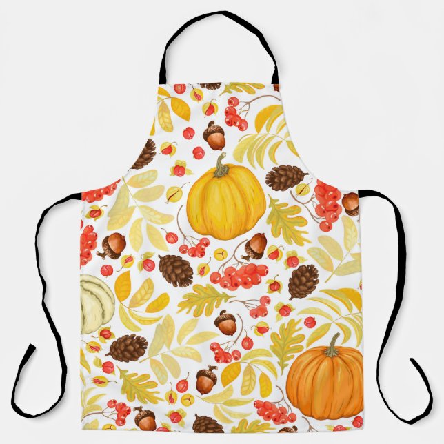 Herbstkürme, Eichhörnchen, Vintager Hintergrund. Schürze (Vorderseite)