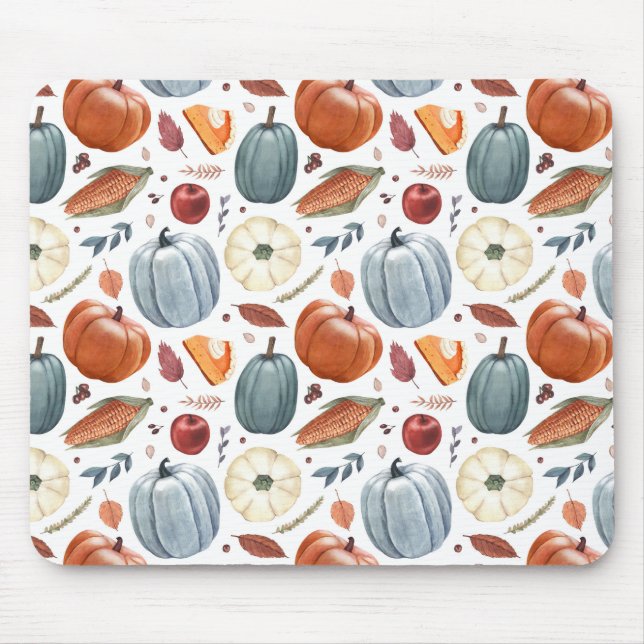 Herbstkürme und Herbstleaves Muster Mousepad (Vorne)