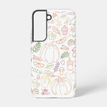 Herbstkuschelmuster - Herbstkürme, Blätter