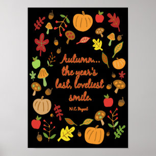 Herbstlächeln Poster