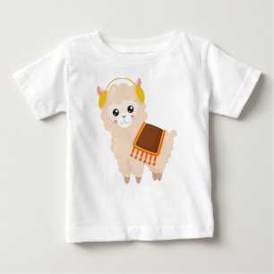 Herbstlama, Niedlicher Llama, Niedlicher Alpaca, O Baby T-shirt