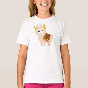 Herbstlama, Niedlicher Llama, Niedlicher Alpaca, O T-Shirt