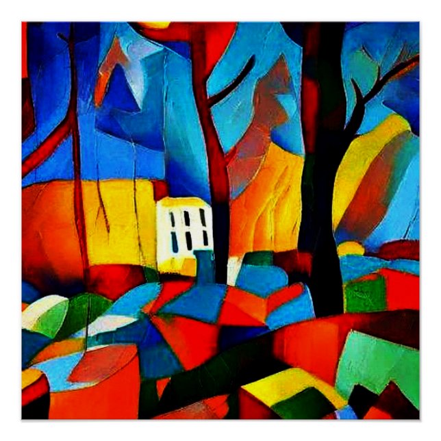 Herbstlandschaft 1 poster (Vorderseite)