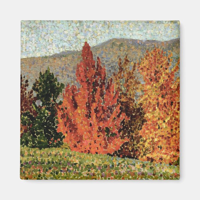 Herbstlandschaft, c.1903 (Öl auf Leinwand) Magnet (Vorne)