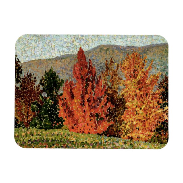 Herbstlandschaft, c.1903 (Öl auf Leinwand) Magnet (Horizontal)