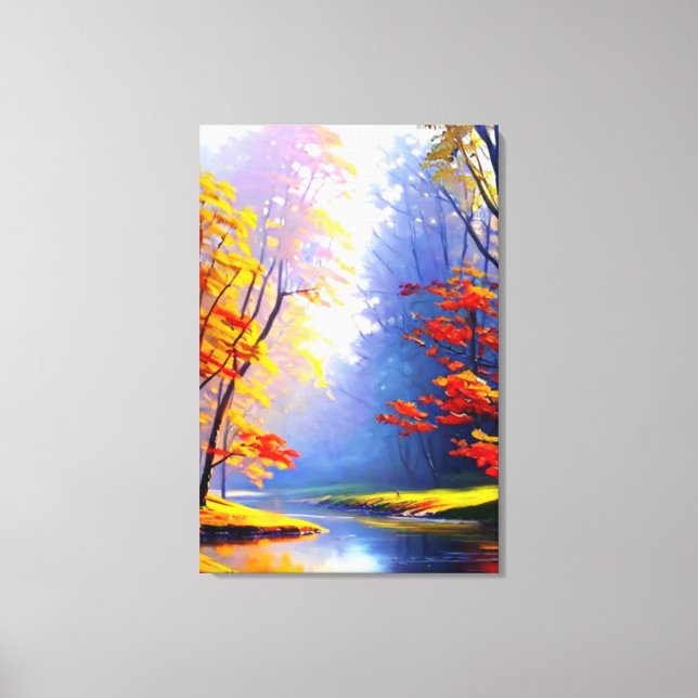 Herbstlandschaft Canvas Print Leinwanddruck (Vorderseite)