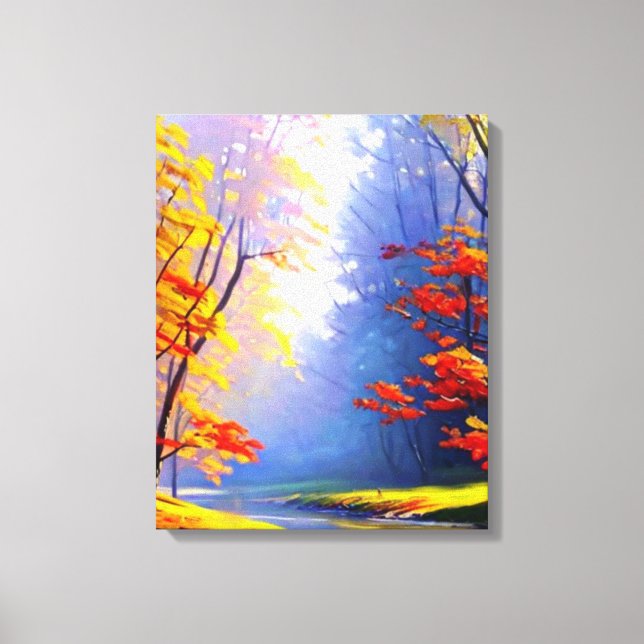 Herbstlandschaft Canvas Print Leinwanddruck (Vorderseite)