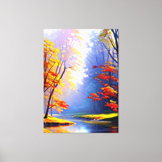 Herbstlandschaft Canvas Print Leinwanddruck (Vorderseite)
