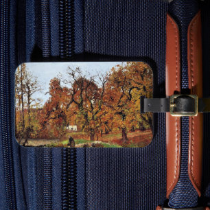 Herbstlandschaft, in der Nähe von Pontoise, Gepäckanhänger