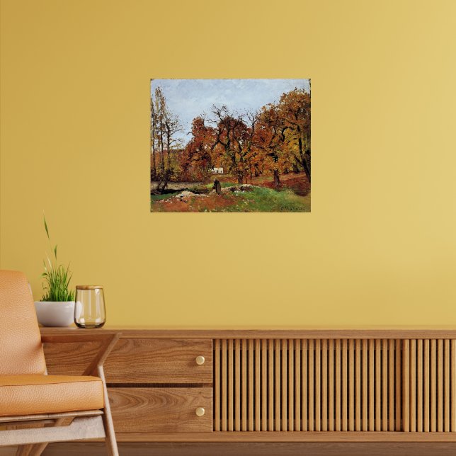 Herbstlandschaft, in der Nähe von Pontoise, Poster (Wohnzimmer 2)
