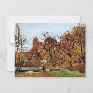 Herbstlandschaft, in der Nähe von Pontoise, Postkarte