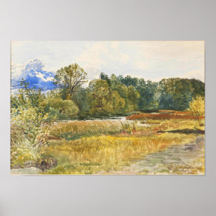 Herbstlandschaft in Rybiniszki Stanislaw Maslowski Poster