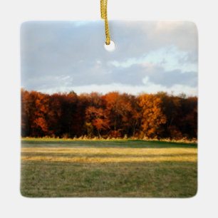 Herbstlandschaft Keramikornament