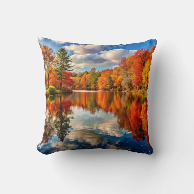 Herbstlandschaft Kissen (Vorderseite)