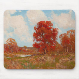 Herbstlandschaft (Landschaft im Herbst) (Rote Bäum Mousepad