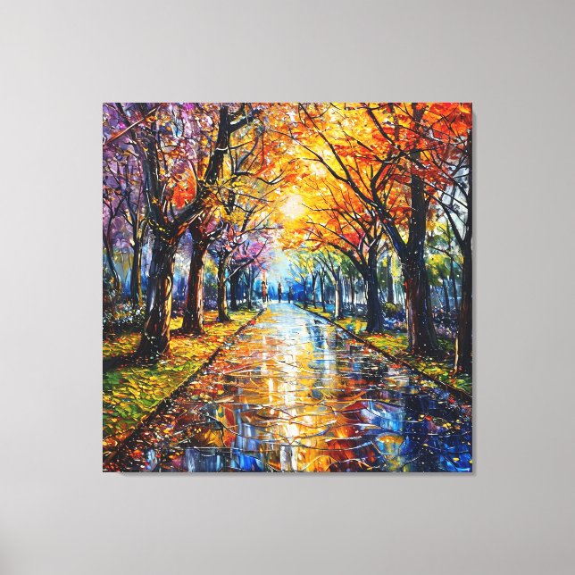 Herbstlandschaft Leinwanddruck (Vorderseite)