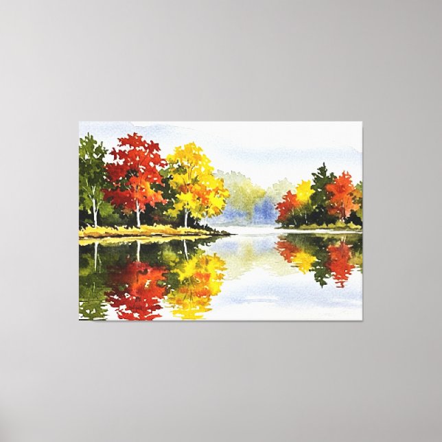 Herbstlandschaft Leinwanddruck (Vorderseite)