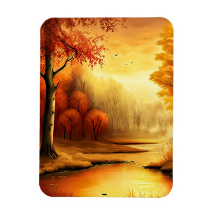 Herbstlandschaft Malerei-87546 Magnet