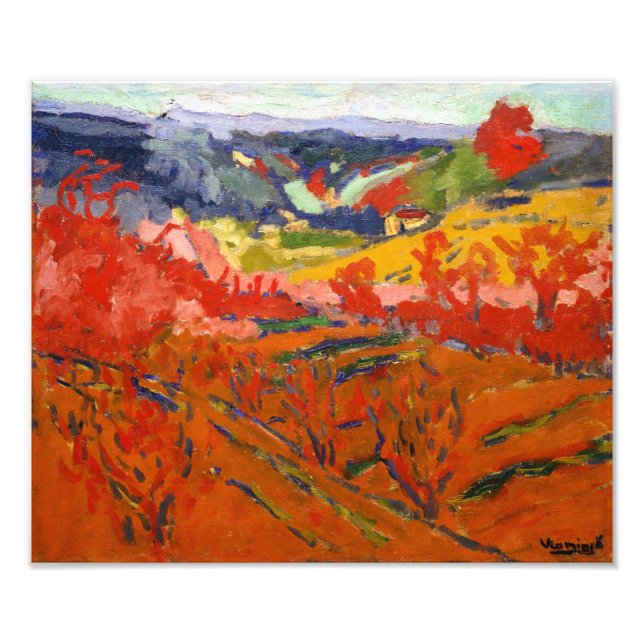 Herbstlandschaft | Maurice de Vlaminck | Fotodruck (Vorne)