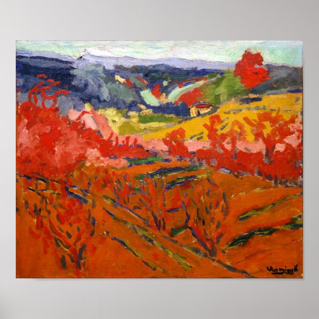 Herbstlandschaft | Maurice de Vlaminck | Poster (Vorne)