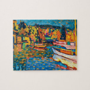 Herbstlandschaft mit Booten von Wassili Kandinsky Puzzle