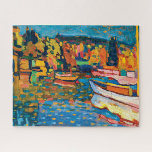 Herbstlandschaft mit Booten von Wassily Kandinsky Puzzle