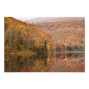 Herbstlandschaft mit See, Vermont, USA 3 Fotodruck