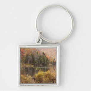 Herbstlandschaft mit See, Vermont, USA 3 Schlüsselanhänger