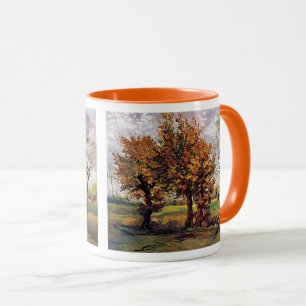 Herbstlandschaft mit vier Bäumen von Van Gogh Tasse