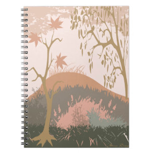 Herbstlandschaft Notizblock