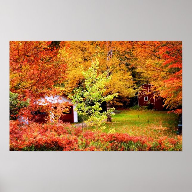 Herbstlandschaft Poster (Vorne)