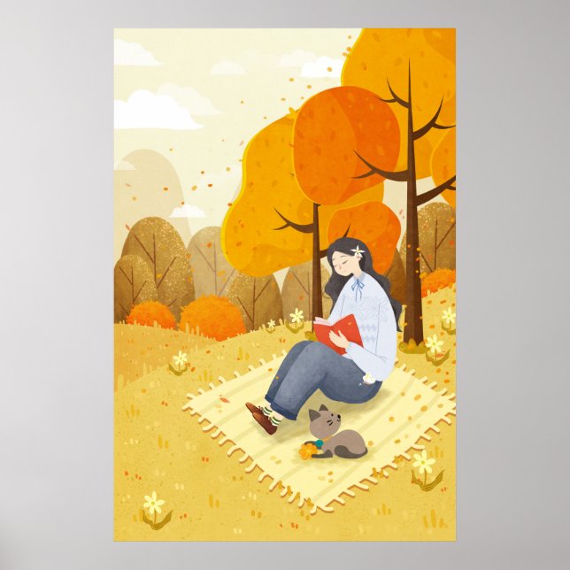 Herbstlandschaft Poster (Vorne)