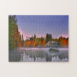 Herbstlandschaft Quebec. Puzzle
