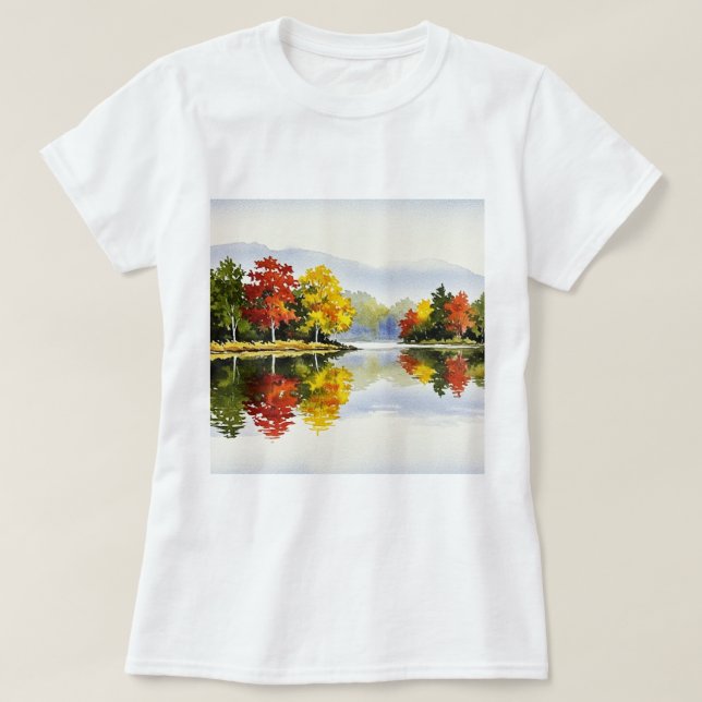 Herbstlandschaft T-Shirt (Design vorne)