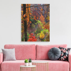 Herbstlandschaft ummantelt Canvas Leinwanddruck