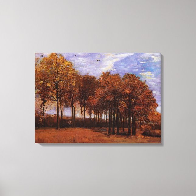 Herbstlandschaft, Vincent van Gogh Leinwanddruck (Vorderseite)