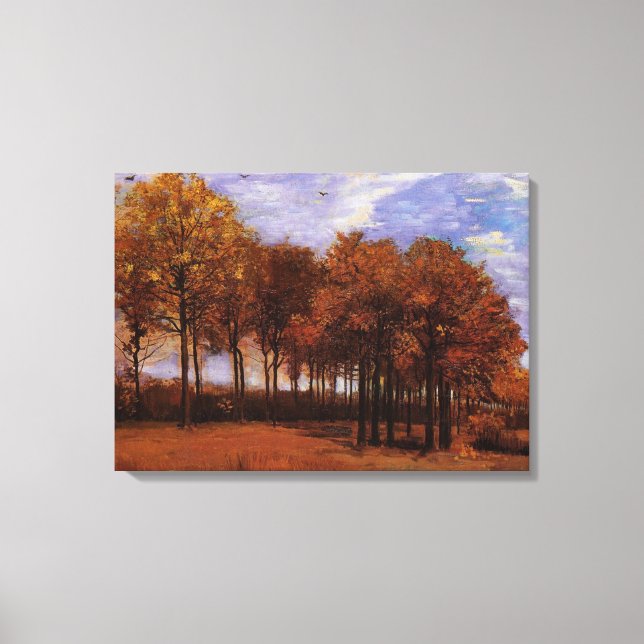 Herbstlandschaft, Vincent van Gogh Leinwanddruck (Vorderseite)