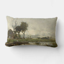 Herbstlandschaft (Vintage Niederländische Kunst) ( Lendenkissen
