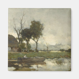 Herbstlandschaft (Vintage Niederländische Kunst) ( Magnet