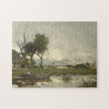 Herbstlandschaft (Vintage Niederländische Kunst) (