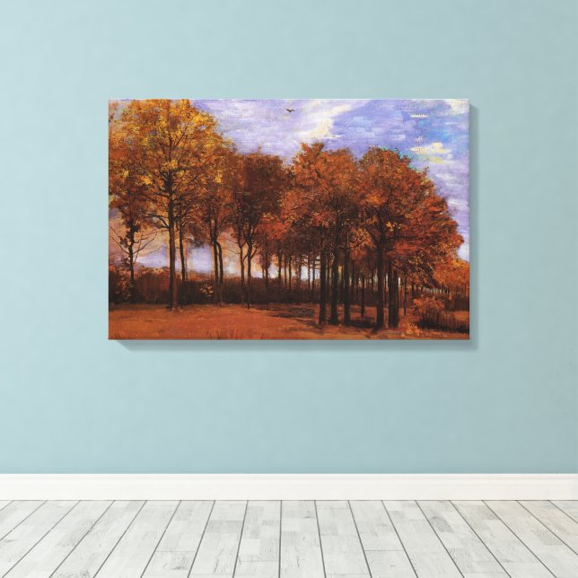 Herbstlandschaft von Vincent van Gogh Leinwanddruck (Insitu (Holzboden))