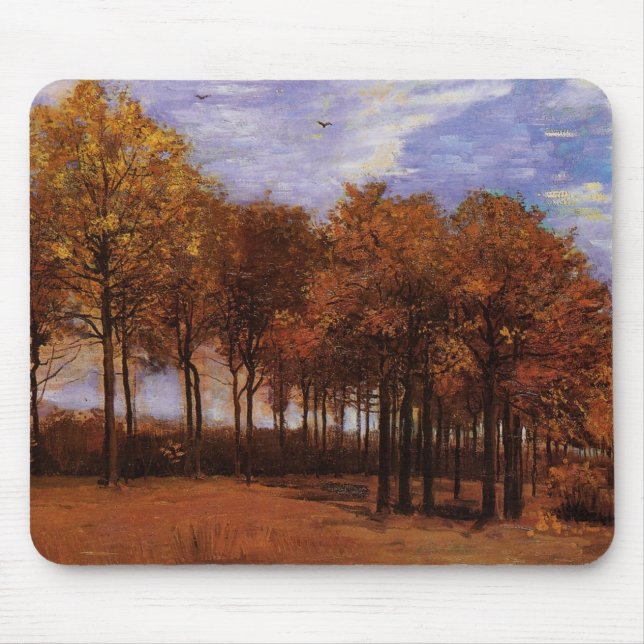 Herbstlandschaft von Vincent van Gogh Mousepad (Vorne)