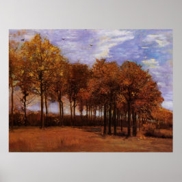 Herbstlandschaft von Vincent van Gogh Poster